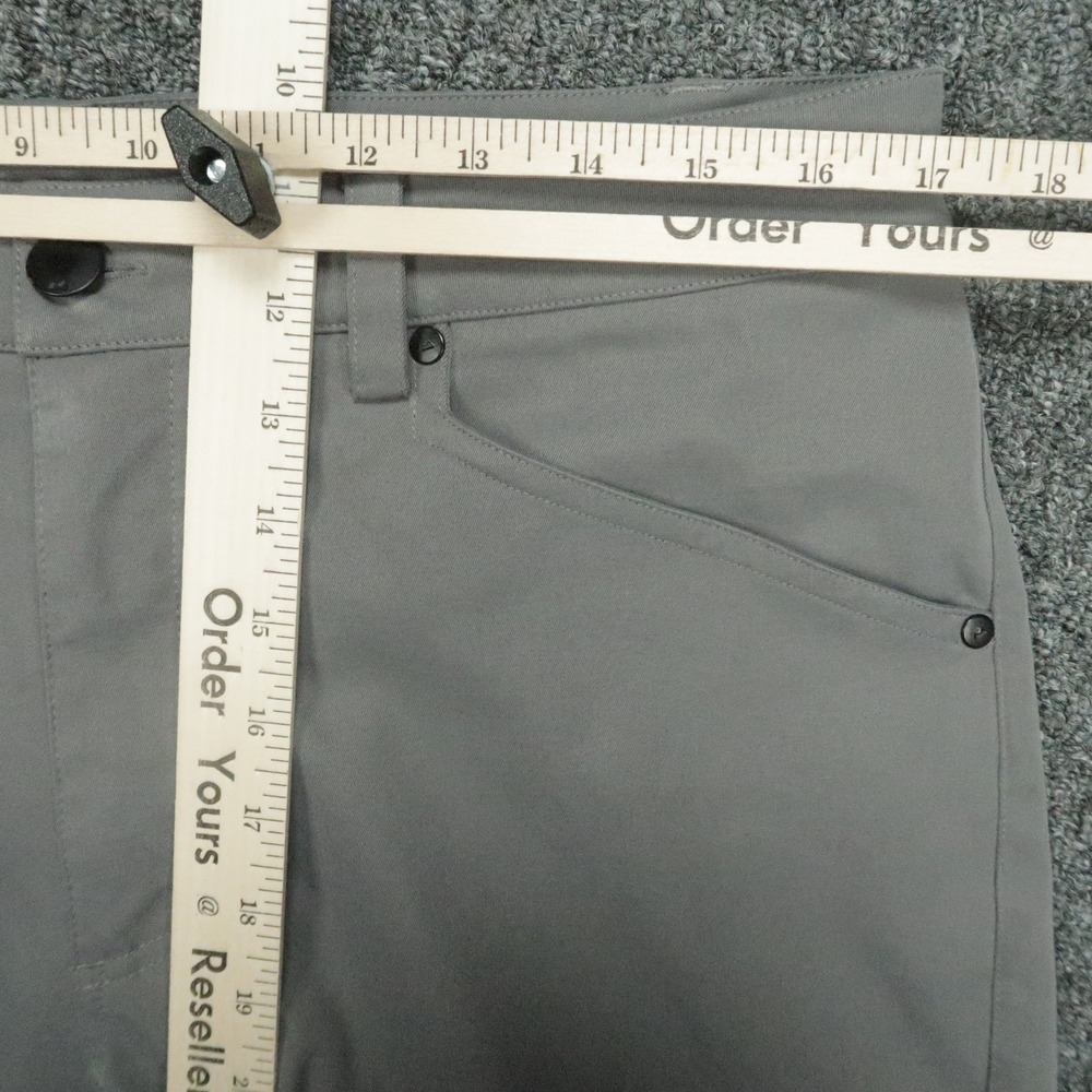 Myles Pants Mens Large Gray Performance 5 Pocket Technical Fabric Stretch 34x32 - Picture 8 of 12